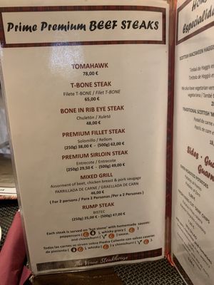 Menu photo 4 The Venue Steakhouse Barcelona, B Menu photo 4 The Venue Steakhouse Barcelona, B