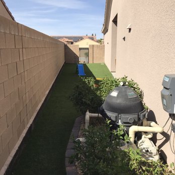 Anthem Landscape & Design - Side yard went from rocks to turf. - Landscaping Near Me Anthem Landscape & Design - Side yard went from rocks to turf. - Landscaping Near Me