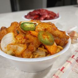 Golden Fortune Express - Jalapeño fish, not too spicy. Just perfect.