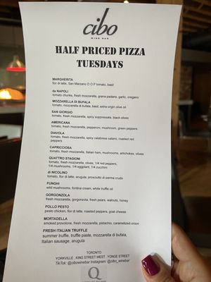 Menu photo 1 Cibo Wine Bar Toronto, ON