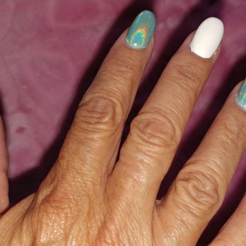 Edgy Nails & Spa - Powder dip by Yvonne! - Nail Salons Near Me - Riverside, California