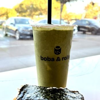 Boba and Rolls - MatchaBanana bliss and Spam musubi - Bubble Tea Near Me - Stockton, California Boba and Rolls - MatchaBanana bliss and Spam musubi - Bubble Tea Near Me - Stockton, California