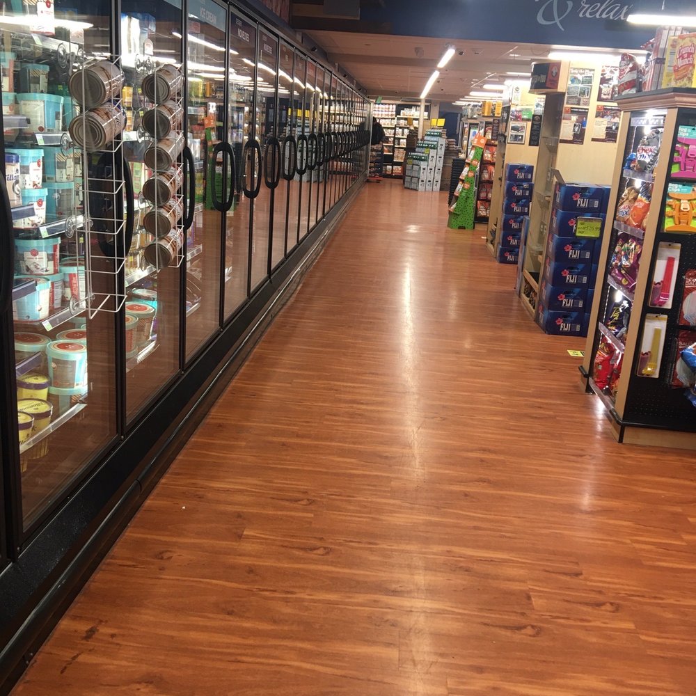 an empty store aisle
