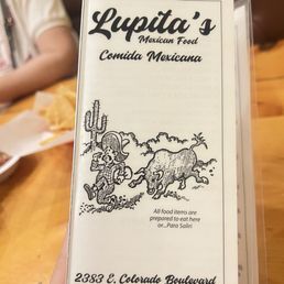 Lupita's - menu - Mexican Near Me - Pasadena, California