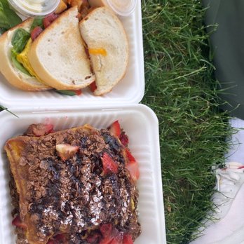 Flo - Cocoa Pebbles French Toast Egg Sandwich - Breakfast & Brunch Near Me - Chicago, Illinois Flo - Cocoa Pebbles French Toast Egg Sandwich - Breakfast & Brunch Near Me - Chicago, Illinois