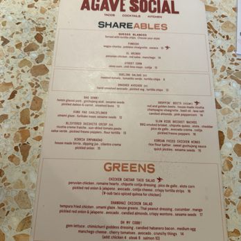 Agave Social - Menu - Cocktail Bars Near Me - Tampa, Florida Agave Social - Menu - Cocktail Bars Near Me - Tampa, Florida