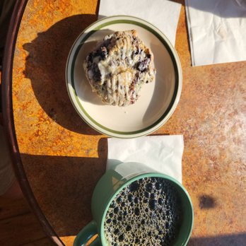 Jitterz Coffee & Cafe - Badger Brothers large coffee and blueberry scone. - Coffee & Tea Near Me - Dubuque, Iowa Jitterz Coffee & Cafe - Badger Brothers large coffee and blueberry scone. - Coffee & Tea Near Me - Dubuque, Iowa