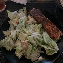 Cesar salad and salmon Cesar salad and salmon