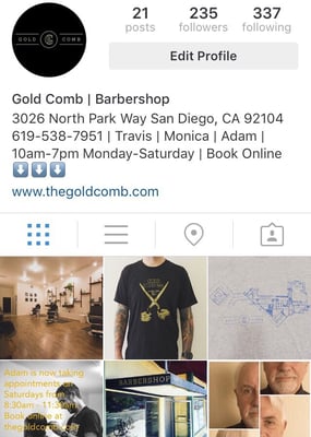 Gold Comb Barbershop North Park by null