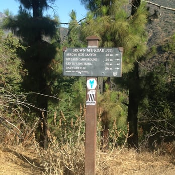 El Prieto Trail - Sign before first set of downhill single-track - Hiking Near Me - Pasadena, California