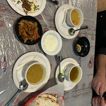 The Valley Grill - The pregame: lamb soup, lentil soup, chicken soup, pita, lamb, veg. - Mediterranean Near Me - Indian Trail, North Carolina The Valley Grill - The pregame: lamb soup, lentil soup, chicken soup, pita, lamb, veg. - Mediterranean Near Me - Indian Trail, North Carolina