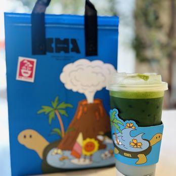 Cha Redefine - Blueberry Oat Milk Matcha Latte - Coffee & Tea Near Me - Arcadia, California