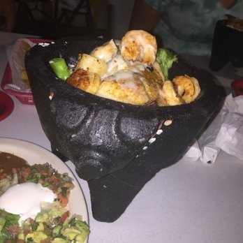 Sergio's Mexican Restaurant - Seafood Molcajete! Served in a Pig Bowl. Tastes Awesome!! - Mexican Near Me - Murphysboro, Illinois Sergio's Mexican Restaurant - Seafood Molcajete! Served in a Pig Bowl. Tastes Awesome!! - Mexican Near Me - Murphysboro, Illinois