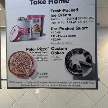 Baskin-Robbins - Take home items - Ice Cream & Frozen Yogurt Near Me - San Diego, California