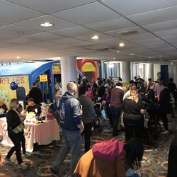 All Kids Fair - Smaller room on left side of hotel.   Smaller bouncy house and feed butterflies tent.  Butterflies are $4 per person all ages