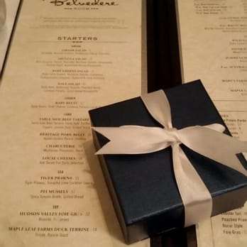 Belvedere Room - My bday gift. Menu - New American Near Me - Bakersfield, California