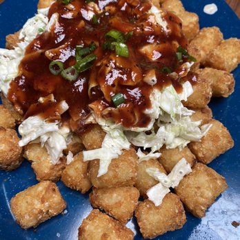 Feast BBQ - Loaded tots. They are ok. Missing something though... - Barbeque Near Me - Louisville, Kentucky Feast BBQ - Loaded tots. They are ok. Missing something though... - Barbeque Near Me - Louisville, Kentucky