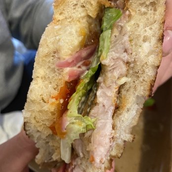 Heritage - Pork belly sandwich. Texas toast like bread, but greasy, would have preferred more meat - Modern European Near Me - Long Beach, California