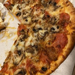 Rocky's New York Pizza - Pepperoni, sausage and mushroom