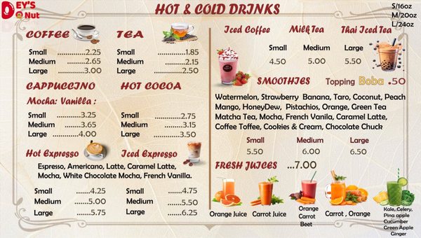 Menu photo 1 Dey's Donuts & Croissant Garden Grove, CA