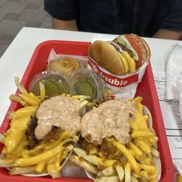 Animal fries & double double Animal fries & double double