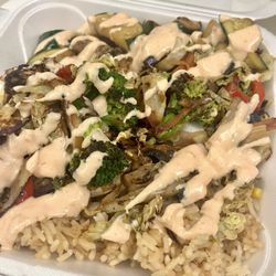 Town Fork Mobile Kitchen - Vegetarian Hibachi with white sauce