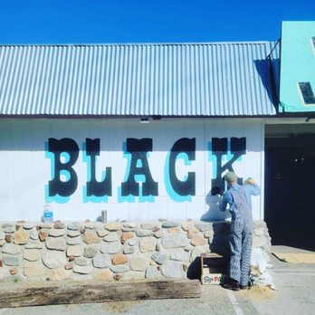 Black Luck Vintage - Custom handpainted signage by @goldenwestsignarts - Used, Vintage & Consignment Near Me - Morongo Valley, California