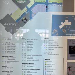 The mall map.  As you can see it is quite full of stores.