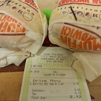 Burger King - Pretty sure they're not burritos - Burgers Near Me - Grand Haven, Michigan