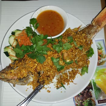 Noodle Wave - Crispy Garlic fish - Thai Near Me - Frisco, Texas