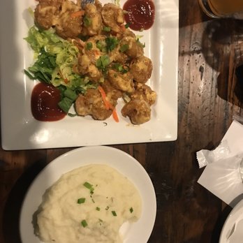 Anaya's Seafood Scratch Kitchen - Dynamite Shrimp and side of Garlic mashed potatoes - Seafood Near Me - Dallas, Texas Anaya's Seafood Scratch Kitchen - Dynamite Shrimp and side of Garlic mashed potatoes - Seafood Near Me - Dallas, Texas