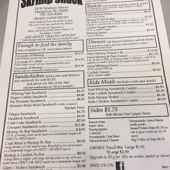 Skrimp Shack - Menu - Seafood Near Me - Hampton, Virginia