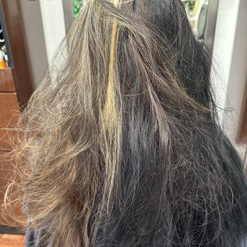 Tavera Hair Studio - Before (bleach disaster) - Hair Salons Near Me - San Diego, California Tavera Hair Studio - Before (bleach disaster) - Hair Salons Near Me - San Diego, California