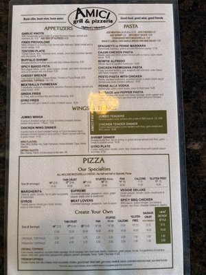 Menu photo 3 Amici Grill & Pizzeria Highland, IN Menu photo 3 Amici Grill & Pizzeria Highland, IN