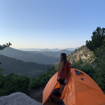 Silver Lake Trail - View from tent - Hiking Near Me - South Fork American Fork Canyon, Utah