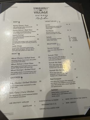 Menu photo 2 Swahili Village Newark, NJ