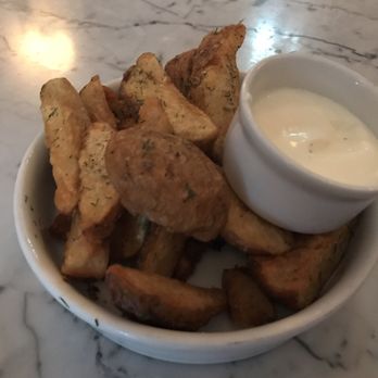 Kindred Restaurant - Duck fat potatoes with dill aioli - New American Near Me - Davidson, North Carolina Kindred Restaurant - Duck fat potatoes with dill aioli - New American Near Me - Davidson, North Carolina