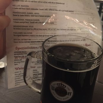 Der Biergarten - Warsteiner, 4.8% ABV. Good for ladies. - German Near Me - Atlanta, Georgia Der Biergarten - Warsteiner, 4.8% ABV. Good for ladies. - German Near Me - Atlanta, Georgia