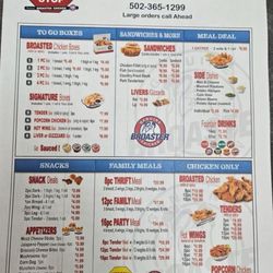 Cloverleaf Chicken - Menu