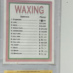 Perfect Nails Design - Waxing prices
