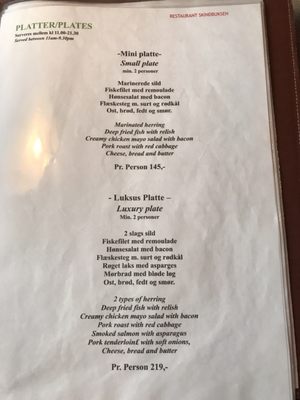 Menu photo 2 Restaurant Skindbuksen København K, 84