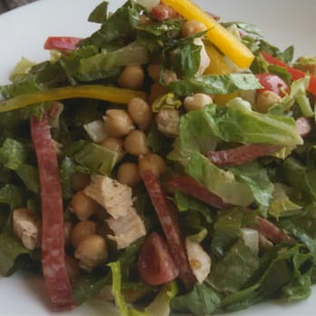 Vinaigrette - Chop Chop Salad. Thick cuts of prosciutto and chunks of chicken but it felt like it was missing something. - Salad Near Me - Albuquerque, New Mexico Vinaigrette - Chop Chop Salad. Thick cuts of prosciutto and chunks of chicken but it felt like it was missing something. - Salad Near Me - Albuquerque, New Mexico