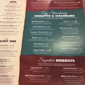 Another Broken Egg Cafe - One half of the menu - Breakfast & Brunch Near Me - Indianapolis, Indiana