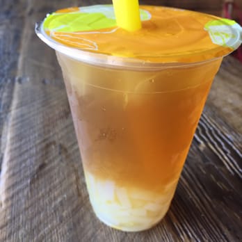Bobalicious - Honey green tea w/ lychee jelly - Juice Bars & Smoothies Near Me - San Diego, California