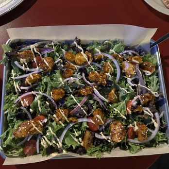 Gumby's Pizza - Spicy Korean BBQ Chicken Salad - Pizza Near Me - College Station, Texas Gumby's Pizza - Spicy Korean BBQ Chicken Salad - Pizza Near Me - College Station, Texas