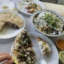 Mulita and carne asada fries