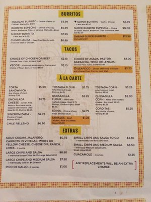 Menu photo 6 Nina's Taqueria Augusta, MI