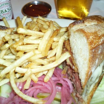 Balboa Cafe - Balboa Burger comes with pickled onions - Bars Near Me - San Francisco, California
