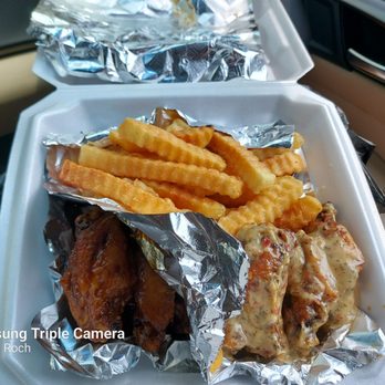 Cravers Wings & Grill - Fries.. garlic parmesan chicken.. teriyaki chicken - Chicken Wings Near Me - Brunswick, Georgia Cravers Wings & Grill - Fries.. garlic parmesan chicken.. teriyaki chicken - Chicken Wings Near Me - Brunswick, Georgia