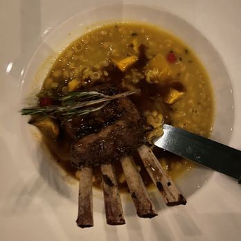 Santísimo - Lamb.  No.  Lamb was too small and the beans underneath were a weird pairing with lamb and it was practically soup. - Cocktail Bars Near Me - San Juan, Puerto Rico